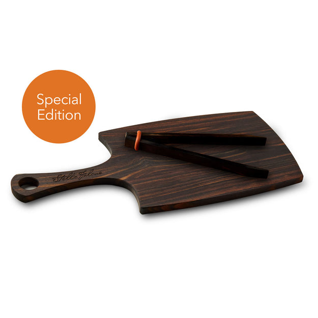 Cocobolo Café Paddle and Ebony Tongs Bundle
